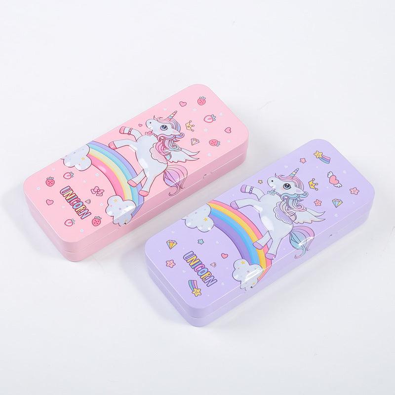 Unicorn Double Layer Compass Stationery Box (  1pc )