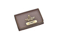 Personalized Business - Visitng Card Holder Vegan Leather - Brown