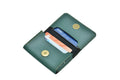 Personalized Business - Visitng Card Holder Vegan Leather - Olive Green