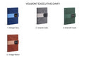 VELMONT EXECUTIVE DIARY-GRAPHHITE SLATE A6-GREY