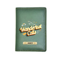 Wanderlust Calls Print Personalised Nexon Passport Cover - Olive Green