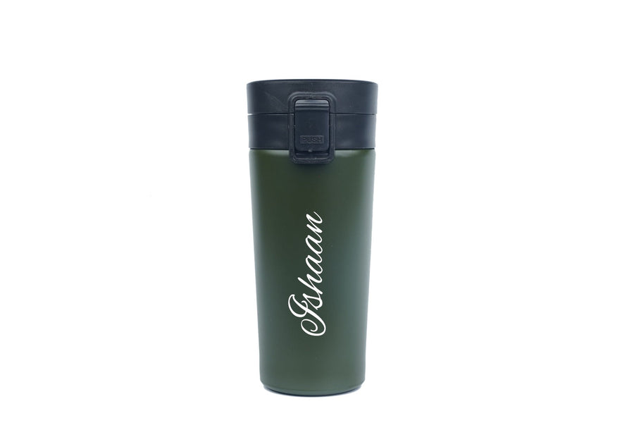 Personalized Stainless Steel Travel Mug-Green