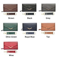 Vegan Leather Lady Wallet and Keychain - Tan