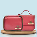 Personalized Mini make up kit + Sling bag - Wine
