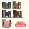 Personalized Nexon Leather All in One Men's Combo (4 pcs) - Brown