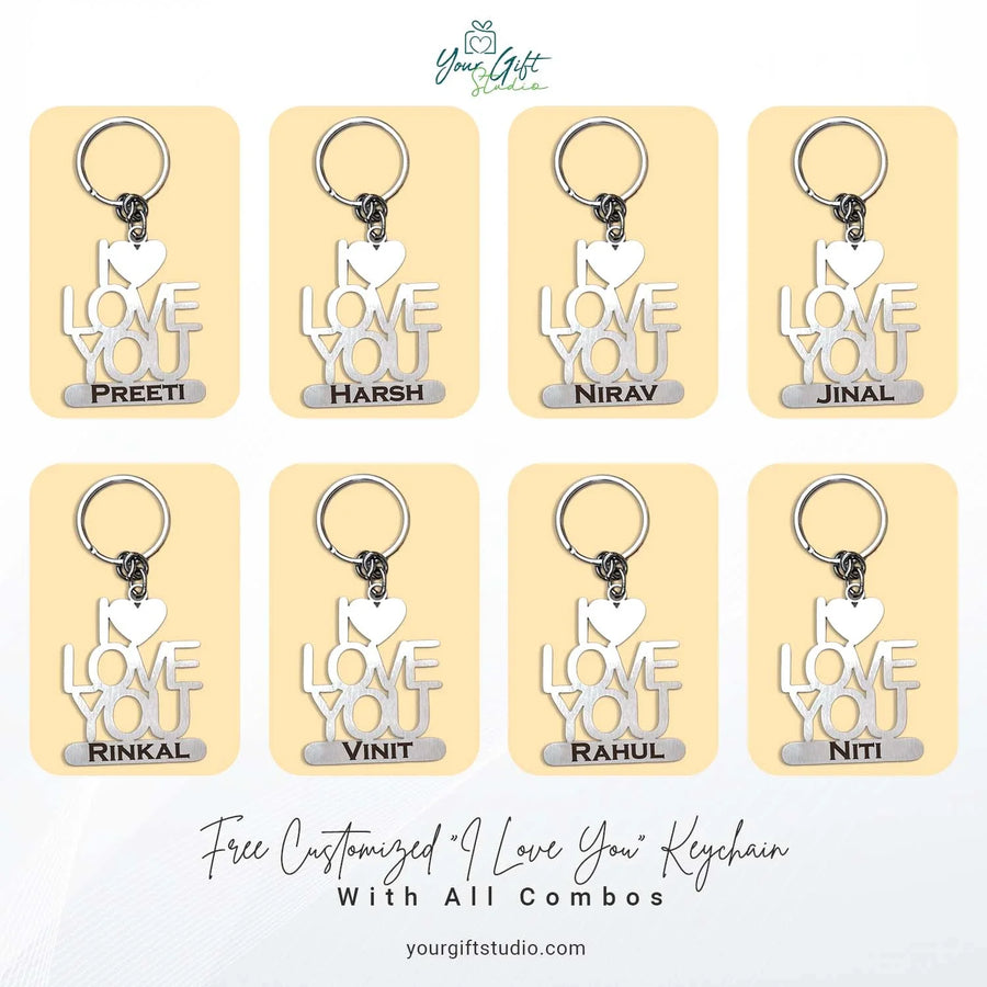 I Love You - Metal Keychain