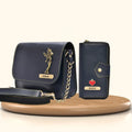 Women's Combo : Premium Lady Wallet & Chained Sling Bag - Royal blue