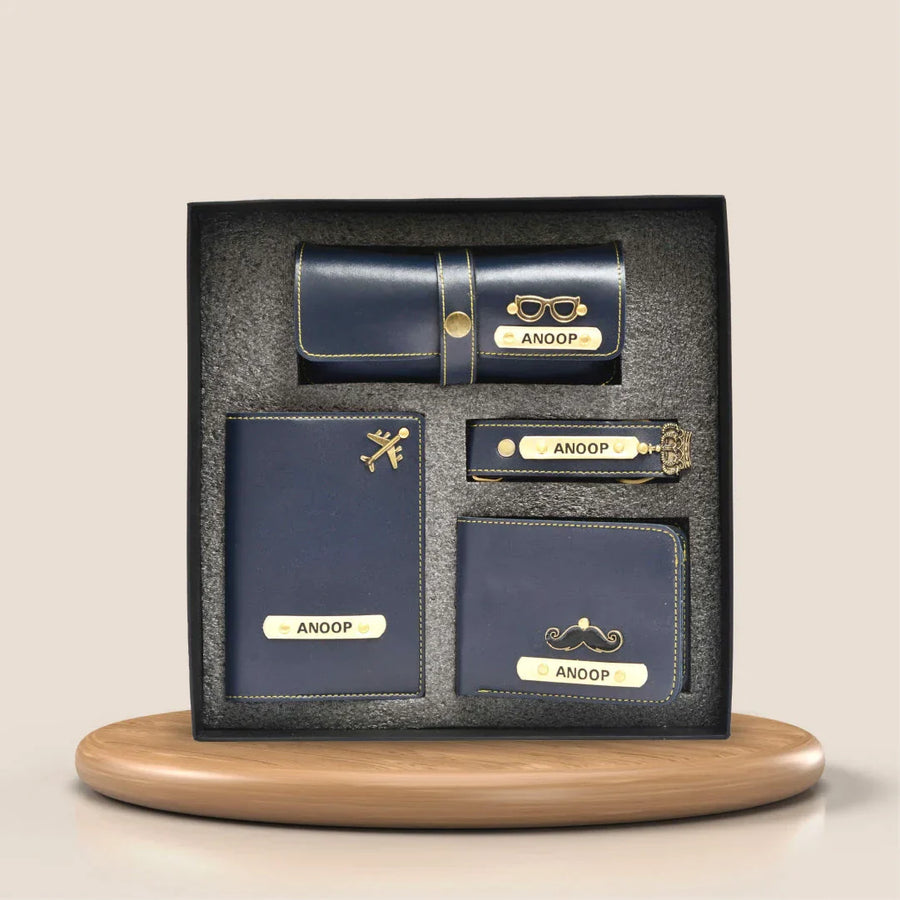 Personalized All in One Men's Combo (4 pcs) - Royal Blue