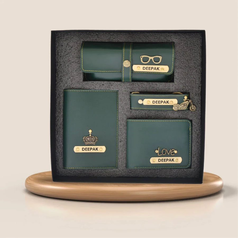 Personalized All in One Men's Combo (4 pcs) - Olive Green