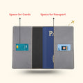Personalized Nexon Leather Passport Cover - Grey