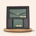 MInimal clutch + Men's Wallet (Couple Gift 2) - Olive Green
