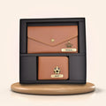 MInimal clutch + Men's Wallet (Couple Gift 2) - Tan