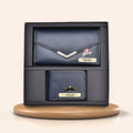 Lady Wallet + Men's Wallet (Couple Gift 1) - Royal Blue