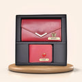 Lady Wallet + Men's Wallet (Couple Gift 1) - Wine