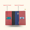 Personalized Nexon Leather Passport Cover - Wine