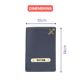 Personalized Nexon Leather Passport Cover - Royal Blue