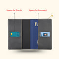 Personalized Nexon Leather Passport Cover - Black