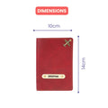 Personalized Nexon Leather Passport Cover - Wine