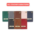 Personalized Nexon Leather Passport Cover - Black