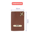 Personalized Nexon Leather Passport Cover - Brown