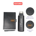 Classy Executive Diary + Classic Metal Pen + Classic Smart Bottle  - Black