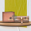 Customized Men's Wallet and Eyewear Case - Tan
