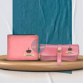 Customized Men's Wallet and Eyewear Case - Peach