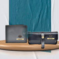Customized Men's Wallet and Eyewear Case - Black