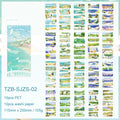 Seasonal Landscape PET Washi Journaling Scrapbooking Stickers Book ( 1pc )