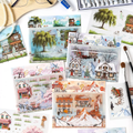 Seasonal Tour Scenery  Journaling Scrapbooking Stickers Sheets ( 3 Sheets )