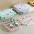 Pastel Lunch Time Three Compartment 100% Leakproof Bento Lunch Box ( 1pc )