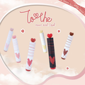 Aesthetic Love Heart Highliter Set ( 6pcs )