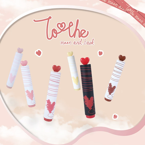 Aesthetic Love Heart Highliter Set ( 6pcs )
