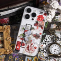 Natural Floral Journaling Scrapbooking Stickers Sheets ( 6pcs )