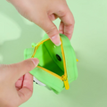 Cute Silicone Coin Purse Pouch with Keychain ( 1pc )