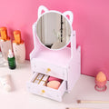 DIY Makeup Desk Organizer With Mirror ( 1pc )