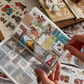 Retro Manor Series Journaling Scrapbooking Stickers Book ( 20 Sheets )