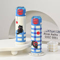 Pinteresty Cat Cherry Double Sipper Stainless Steel Water Bottle ( 1pc )