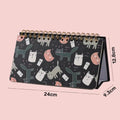 Cat Aesthetic Spiral Weekly Planner Desk Calendar Planner ( 1 pc )