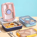 Four Compartment Transfer Proof 100% Leakproof Bento Lunch Box ( 1pc )