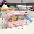 Kawaii PVC Semi Transparent Small Travel Wash Bag (1pc)