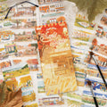 Seasonal Landscape PET Washi Journaling Scrapbooking Stickers Book ( 1pc )