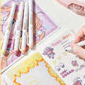 Pastel Double Head Soft Color Marker Highlighter Set ( 5pcs )