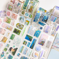 Oil Painting Van Gogh Style Journaling Stamp Sticker Roll ( 1pc )