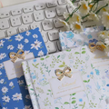 Fresh & Floral Bow Charm Hardbound Handbook Notebook Diary ( 1pc )