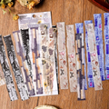 Retro Poetry English Journaling Scrapbooking Sticker Strips ( 20 Sheets )