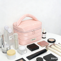 Metallic Finish Cosmetic Makeup Vanity Organizer Pouch ( 1pc )
