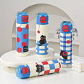 Pinteresty Cat Cherry Double Sipper Stainless Steel Water Bottle ( 1pc )