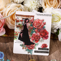 Rose Flower Series PET Journaling Scrapbooking Sticker Sheets ( 4 Sheet )