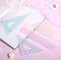 Pastel Jelly Ruler Geometry Set ( 4pcs )